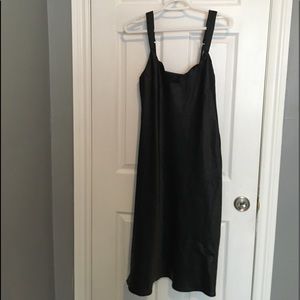 Black silk dress
